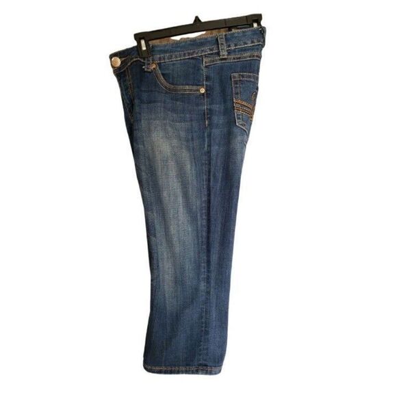 Seven7 Women's Low Rise Straight Leg Denim Cropped Jeans Size 14 NWOT - Picture 6 of 8